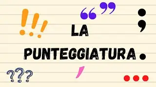 La punteggiatura. Italiano classe 2°.
