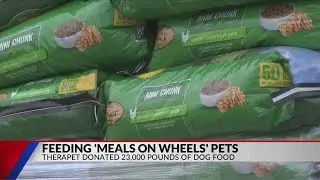 Therapet doubles impact with record dog food donation to Meals on Wheels