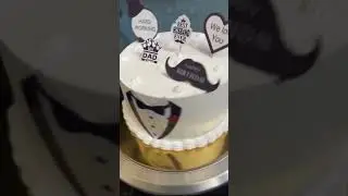 Best Dad Ever Cake Design! Simple  & Elegant Men's Birthday  Cake #shorts