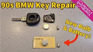 BMW Key Repair (E34 & E36) - Battery and bulb replacement step by step