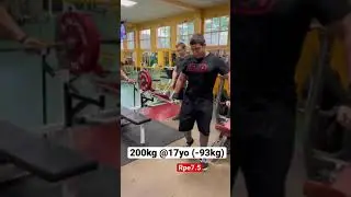 200kg BENCH PRESS RAW - 17yo & -93kg IPF