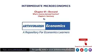 Inverse Demand Function | Intermediate Microeconomics by Varian