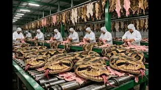 Inside Snake - Shoes Factory | How Luxury Shoes Made from Snake Skin (Full Process)