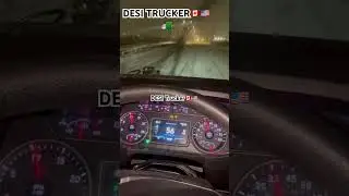 Snow storm vich DESI TRUCKEr on road🇨🇦🇺🇸🚛