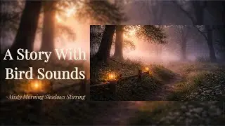 Bird Sounds with a Calm Morning Story for Sleep | Misty Morning Shadows Stirring | Sleep Story