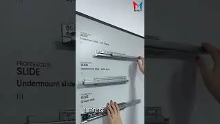 Soft close undermount drawer slides VS Push open concealed drawer slides #shorts