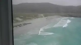 Landing and Take Off in Barra Airport with 50mph winds.