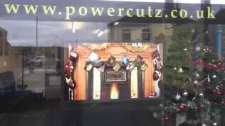 TactileWindow - Powercutz Advertising Display Screen In Action