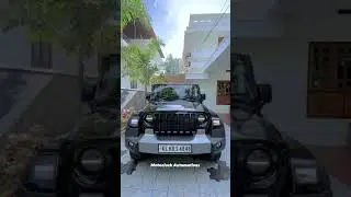 110 W Minus Headlights | Wrangler type Grille | Installed |  Mahindra Thar | Motoclock Automotives |