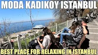 Istanbul 2022 | Moda Kadikoy Neighbourhood Walking  | Istanbul Asian Side | Istanbul Travel Guide