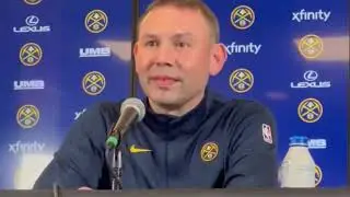 NUGGETS HEAD COACH DAVID ADELMAN ABT NIKOLA JOKICs HISTORIC (56 PTS,16REB,11AST) CHRISTMAS DAY GAME