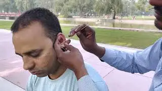Roadside Ear Cleaning and Ear wax in delhi | travel Series Video-18