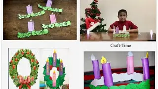 how to do advent wreath and Advent candle craft/ advent season/draw outline of advent candle
