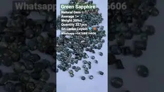 Natural Green Sapphire Ceylon Gem lot #greensapphire #srilanka #green #sapphire #jewelry