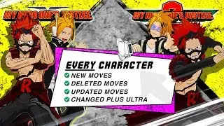 ALL CHARACTERS UPDATED MOVES!!! My Hero Academia: One's Justice 2