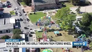 Two girls remain hospitalized after ferris wheel accident at New Roads festival