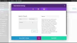 The Divi Builder Tabs Module