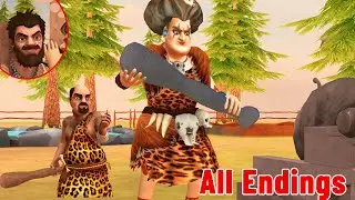 Scary Teacher 2 Stoneage Game   Featured Level 2   All Endings Troll Miss t everyday