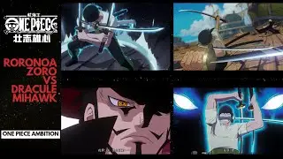 RORONOA ZORO VS DRACULE MIHAWK | ONE PIECE AMBITION ANIMATION STORY