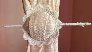 how made #crochet curtain #handmade 