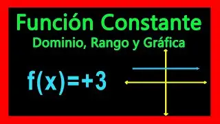✅👉 Dominio Rango y Grafica de una Funcion Constante