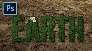 Realistic Grass Text Effect - Photoshop Tutorial