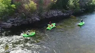 Mini Rafts on the Kern River with SoCal Rafting. 700 CFS