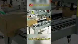 Automatic flaps folding carton sealer #cartonsealer #shorts