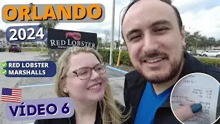 Nosso dia em Orlando | Almoço no RED LOBSTER | ✅ Preços Atualizados na MARSHALLS