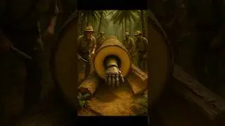 What&rsquo;s Inside the Giant Log? Turns Out&hellip; A Giant Knight Statue! ⚔️ #shorts #funny #animals