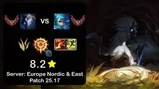 Kindred Jungle vs Gwen - EUNE GrandMaster - Patch 25.17