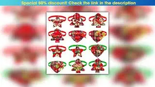 Flash Sale 30PCS Dog Bow Tie With Bell For Christmas Small Dog Cat Bowties Neckties Dogs Grooming C