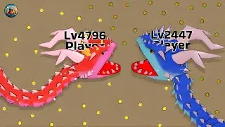 Unstoppable Max Level Snake! Destroying Every Boss in Snake Clash 💥🐍 #412