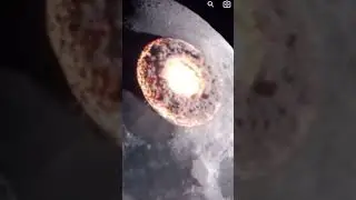 Asteroid! Hit the moon  ￼  live NASA footage#MoonImpact ￼