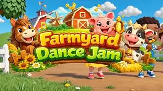 🐮🚜 Farmyard Dance Jam | Fun Farm Animal Dance Song for Kids 🐮🚜