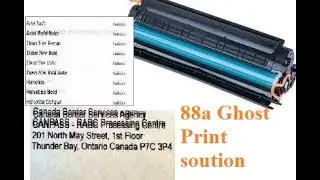 Ghost Print in 88a| 88a cartridge ghost print | double image print issue| 88a double Print