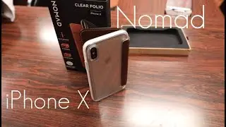Clear Leather Wallet Combo! - Nomad Leather Clear Folio Case - iPhone X - Hands On Review