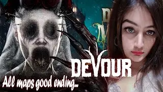 DEVOUR ALL MAPS ENDING AND GAMEPLAY GUIDE #horrorgaming 💀