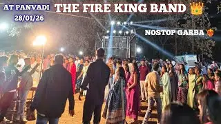 THE FIRE KING BAND 👑 NOSTOP GARBA ❤️&zwj;🔥@_mr_kalpu_  AT PANVADI 28 01 26 FULL PABACI 😱