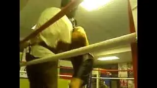 roger caldwell sparring Oscar dieharder round 2