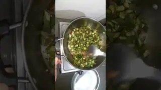Dry bhindi masala recipe #youtubeshorts #kitchen