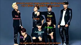 BTS (Bangtan Boys) - Let Me Know Color Coded Lyrics [HAN/ROM/ENG]
