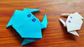 Простая поделка из бумаги &mdash; как сделать бумажного краба 🦀 оригами