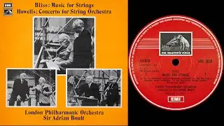 Bliss - Music For Strings (Boult) (vinyl: Ortofon Xpression, Graham Slee, CTC Classic 301)