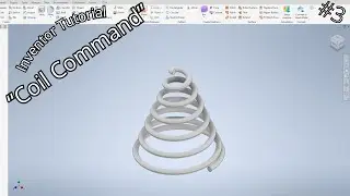 How to make a Coil/Spiral ? ; Inventor Tutorial