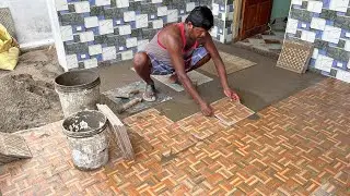 Perfect! Design with NonSkid Floor Installation on House Portico_Cement Mixer|Tile Fitting