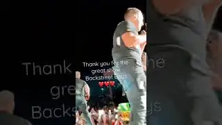That moment when Backstreet Boys welcome you 🔥🙏❤️ #kevinrichardson #howiedorough #backstreetboys
