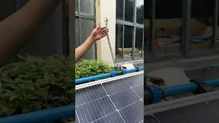 Cleaning solar panels and Cooling solar panels #cooling #cleaning #satisfying