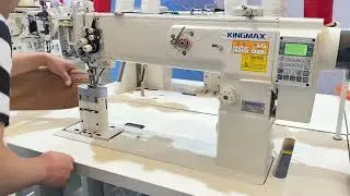direct-driven, post-bed, 2-needle, 18 inch long arm,walking foot lockstitch sewing machine