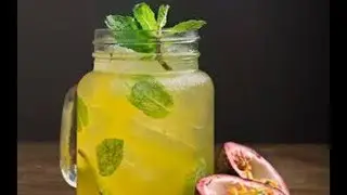 Refreshing Lime-Passion Fruit Mojito🍸 #shorts